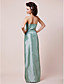  Sheath/Column Strapless Floor-length Taffeta Mother of the Bride Dress With A Wrap