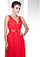  Chiffon Stretch Satin Floor-length V-neck Evening Dress inspired by Selena Gomez at the 83rd Oscar
