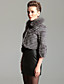  TS Fox and Rabbit Fur Quarter Sleeve Coat