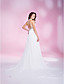  A-line Halter Court Train Chiffon Evening Dress