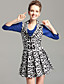  TS Printed Pleated Cowl Neck Dress