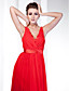  Chiffon Stretch Satin Floor-length V-neck Evening Dress inspired by Selena Gomez at the 83rd Oscar