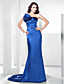  Stretch Satin Trumpet/ Mermaid Sweep Train Evening Dress inspired by Shaun Robinson at the 83rd Oscar