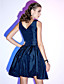  SWANA - Vestido de Cóctel de Tafetán