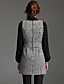  ts Houndstooth hals forskønnet tweed lomme kjole