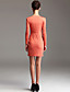  TS Quarter Sleeve Ruched Bodycon Jersey Dress