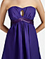  Sheath/ Column Sweetheart Knee-length Chiffon Bridesmaid Dress