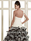  Gorgeous A-line One Shoulder Court Train Organza Wedding Dress
