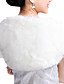  manga corta de plumas / piel con chaquetas de la boda / fiesta / abrigos