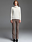  ts haute Pull col va du chic bureau pour le week-end