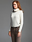  ts haute Pull col va du chic bureau pour le week-end