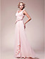  A-line V-neck Floor-length Chiffon Mother of the Bride Dress
