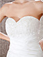  Ball Gown Sweetheart Chapel Train Taffeta Pick-Ups Wedding Dress