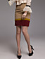  TS Tri Color Long Wool Blended Skirt