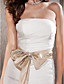  Trumpet/Mermaid Strapless with Sashes Chapel Train Taffeta Wedding Dress