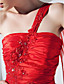  Ball Gown One Shoulder Floor-length Taffeta Prom Dress