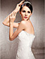  Trumpet/Mermaid Strapless Floor-length Taffeta Lace Wedding Dress