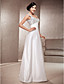  A-line Sweetheart Floor-length Sequined Satin Wedding Dress