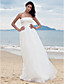  Sheath/Column Strapless Floor-length Organza Wedding Dress