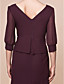  Trumpet/Mermaid V-neck Tea-length Chiffon Mother Of The Bride Dress