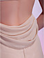  A-line Halter Neck Knee-length Chiffon Cocktail Dress
