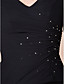  A-line V-neck Asymmetrical Chiffon And Matte Satin Mother Of The Bride Dress