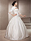  A-line Sweetheart Floor-length Lace And Satin Wedding Dress
