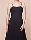  A-line Spaghetti Strap Knee-length Chiffon And Satin Mother Of The Bride Dress