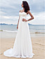  Sheath/Column Sweetheart Court Train Chiffon Wedding Dress
