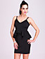  ts trendy ärmellose Rüschen Taillenkleid