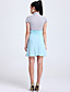  TS Contrast Colors Blouse Dress