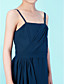 a-linje spaghetti rem te-lengde chiffon junior brudepike kjole