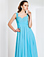 Sheath/Column Floor-length Chiffon Evening Dress With Straps