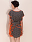  ts ruche bijgesneden print jurk (meer kleuren)