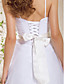  A-line Spaghetti Straps Floor-length Tulle Wedding Dress