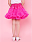  fuchsia trimning bowknot chiffon pige nederdel med foring