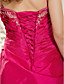  A-line Spaghetti Straps  Floor-length Taffeta  Tulle Evening Dress