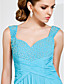  Sheath/Column Floor-length Chiffon Evening Dress With Straps