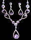  señoras brillante collar de perlas y un conjunto pendiente joyas (50 cm)