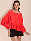  TS Bat Sleeve Ruffle Finish Blouse Shirt (More Colors)