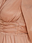  ts chiffon V profonda maxi dress