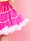  fucsia, falda de corte de cinta de gasa con forro de niña