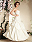  A-line Sweetheart Floor-length Taffeta Wedding Dress