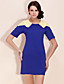  ts couleur bloc robe épaule (plus de couleurs)