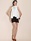  ts Pleated halsen Stevneskjorte bluse skjorte (flere farger)