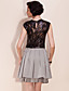  ts lentejuelas capas volante vestido