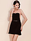  TS Color Block Belted Pencil Dress