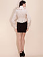  TS Detachable Collar/Waist Bow Standing Collar Shirt