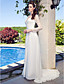  Sweetheart Neck Lace And Chiffon Wedding Dress With Sweep/Brush Train