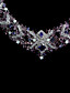  luxe strass twee stuk prachtige dames ketting en oorbellen sieraden set (50 cm)
